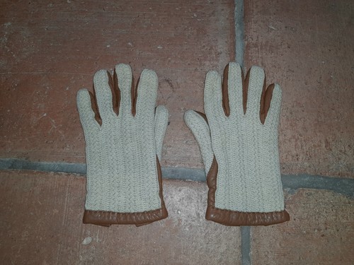 Damen handschuhe leder beige - damen,