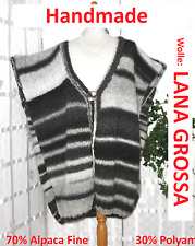 HANDARBEIT - STRICKWESTE - Einzelstück -  LANA GROSSA - 50 52 54 + FINE ALPAKA