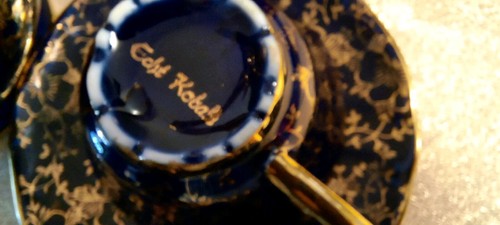 Altes echt kobalt teilges - altes, 15-teilges