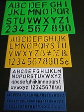 ABC Buchstabe Zahl Schablonen