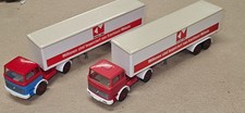 Sammlungsauflösung!  Zwei WIKING Mercedes 1620 Koffer-Sattelzüge Kontinent-Möbel