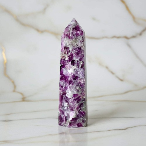Lepidolith obelisk 8cm - lepidolith,