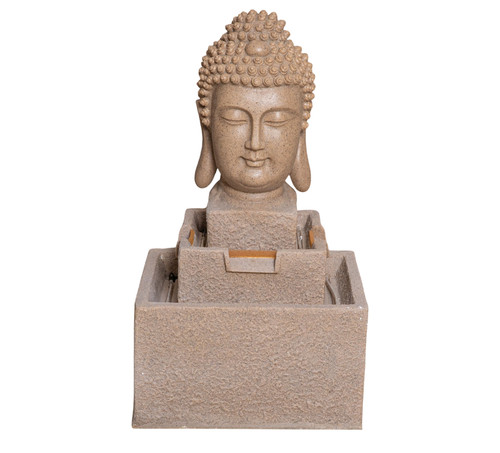 Buddhabrunnen sandfarben - buddhabrunnen, in