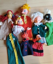 8 Stück Kasperpuppen, Handpuppen DDR für das Puppentheater