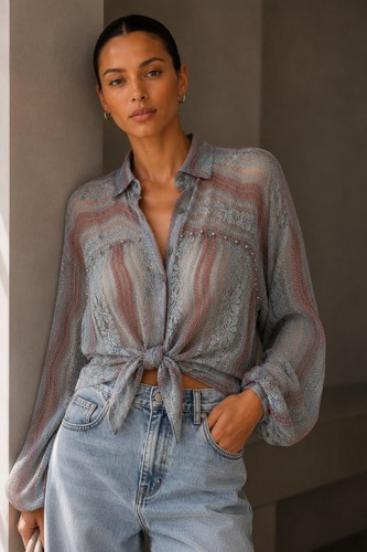 Damen spitzenbluse boho - spitzenbluse,