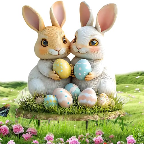 Osterhase gartenstecker - osterhase,