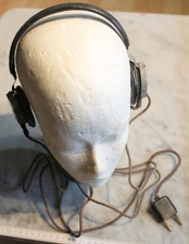 kopf hörer bakelit Dfh.a  bmm 44 stoff ummantelt alt top militaria deko 2 wk ww
