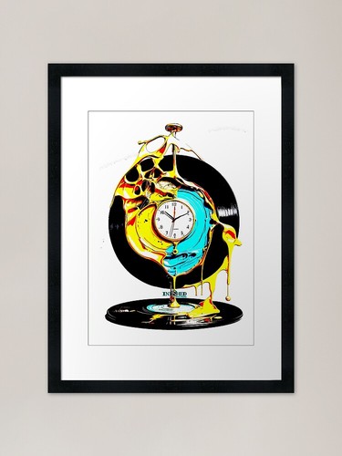 Salvador dali schallplattenuhr - dali,