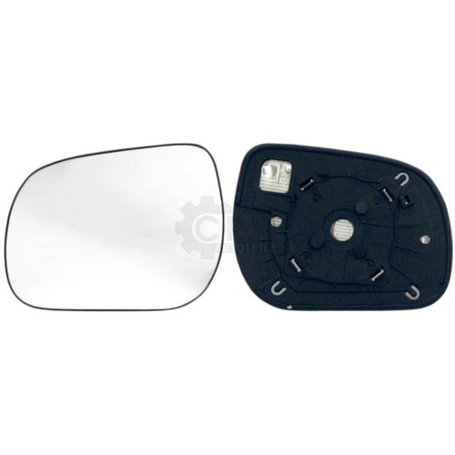 Spiegelglas haltefuss links - +,