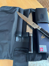 KAI Serie SHUN Messertasche Set 4-teilig (2 Messer, Schleifstein + Tasche) *neu*