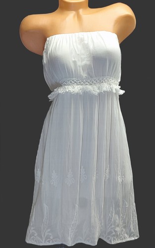 Sommerkleid midi kleid weiß - midi,