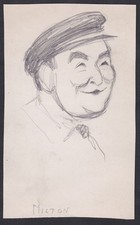 Georges Milton chanteur acteur singer actor Film drawing dessin van Caulaert