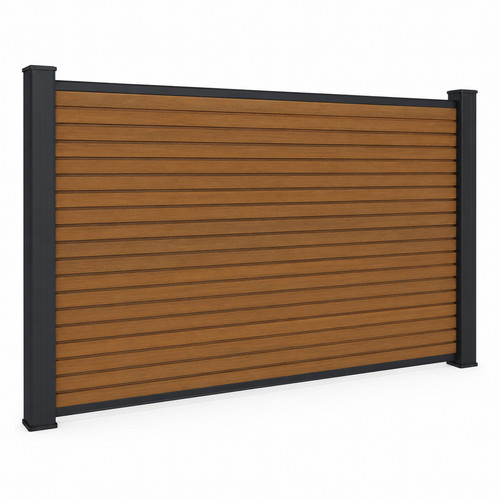 Wpc vorgartenzaun red - wpc,