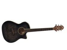 Westerngitarre Holz Roundback Cutaway Crafter WB-400 CE Black Sunburst Erle
