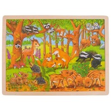 Goki Einlegepuzzle Tierkinder