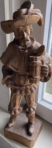 Handgeschnitzte holzfigur mann - holzfigur,