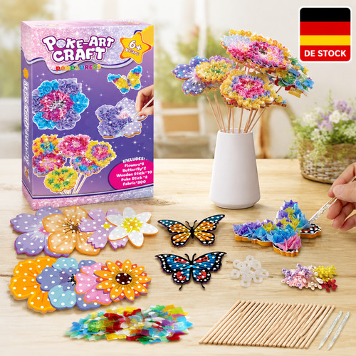 Bastelset mädchen blumen - mädchen,