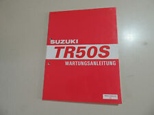 Wartungs Reparatur anleitung Werkstatt hand buch Suzuki TR 50 S Modelljahr 1998