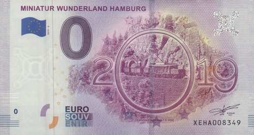 Euro schein miniatur - 0,