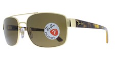 RAY-BAN Gold with Brown