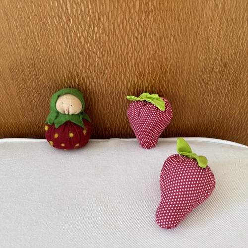 Set zwei erdbeeren deko - zwei,