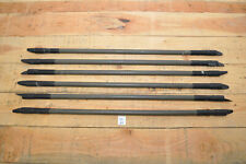 6x Fernmeldestange FM Stangen Holzstange Kabelverlegung Funk Ex. Bundeswehr BW
