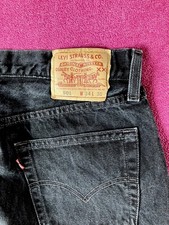 Levis 501 Herren Jeans. Größe 34/30, Farbe: schwarz stonewashed