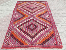 Turkish Kilim Wool Rug, Area