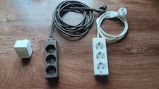 3 x Dreifach - Steckdose 2 x mit Kabel