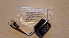 Brushless Motor Inrunner B3630 3500KV 680W Car/Boot shwarz