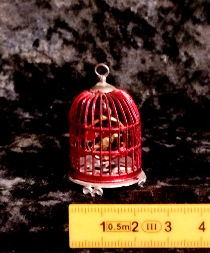 Schöner alter vogelkäfig mit - schöner,