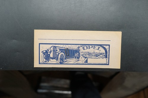 Werbung reklame zeitung opel - reklame,