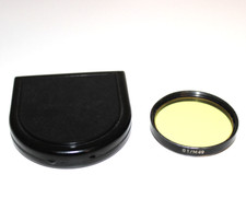 Zeiss Ikon Filter Farbfilter gelb G1 / 49mm Objektiv Kamera Zubehör (#1867)