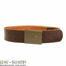 ORIGINAL TSCHECHISCHE ARMEE LEDERKOPPEL MIT SCHLOSS BRAUN ARMY GÜRTEL KOPPEL