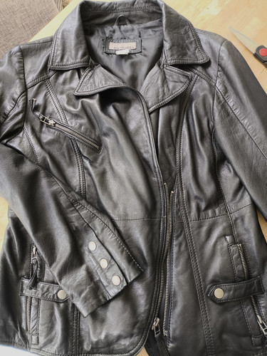 Damen echt leder jacke - leder, gr.40