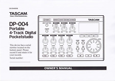 Bedienungsanleitung-Owner’s Manual für Tascam DP-004 