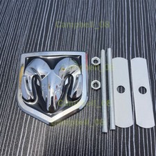 Für Dodge Kühlergrill Abzeichen Plakette Emblem Metallaufkleber Logo Car NEW