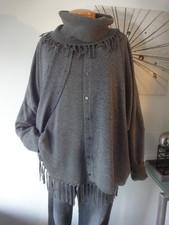 *Tuzzi* Pullover Rolli (40) oversized Strickjacke mit Cashmere...