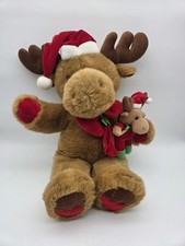 Elch rentier mit baby winter - baby,
