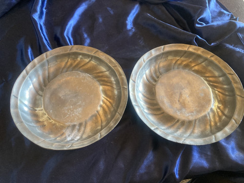 Set barocke zinnteller - set,