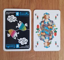 DDR Skat Kartenspiel Lacufa Lacke und Farben Reklame Werbung Skatkarte Skatspiel