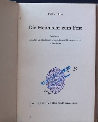 Die heimkehr zum fest - die,