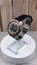 Vintage Alfex Swiss 5ATM World Time Diver Handaufzug Herrenuhr gut erhalten