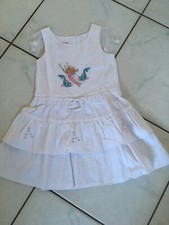 Prinzessin Lillifee Kleid Delfin Fee bestickt Blume Schleife Tiere Volants 98
