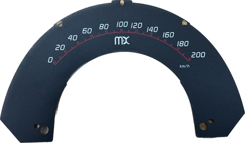 Tachoscheibe 200 smart - km/h,