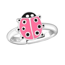 Kinder ring marienkäfer pink - kinder,