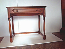 Holz Beistelltisch mit Schublade Vintage Blumen Tischchen Antik Stil Stilmöbel