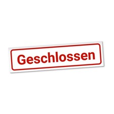Geschlossen Magnetschild Auto
