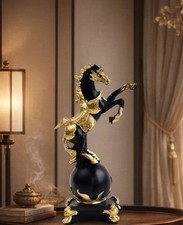 Elegante pferde skulptur - pferde,