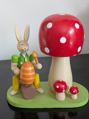 Erzgebirge figur osterhase mit - erzgebirge,